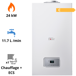 Chaudière gaz basse température ThemaPlus Bas-Nox C 25 Saunier Duval
