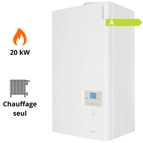 Chaudière gaz murale condensation 20 kW Chauffage seul Naema 2 Atlantic