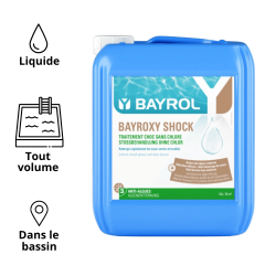 Bayroxy Shock 10 L Bayrol lutte contre les algues