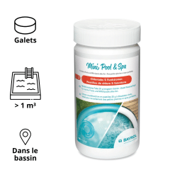 Pastilles de chlore 5 fonctions 1kg pour piscine hors-sol BAYROL
