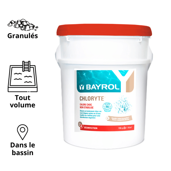 Chloryte 25kg - Chlore non stabilisé Bayrol 