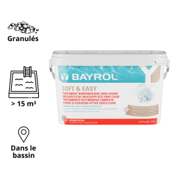 Soft & Easy 30m3 à base d'oxygène actif pour piscine BAYROL
