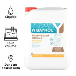 pH Minus Liquid Anti Calc 20 L pour piscine BAYROL