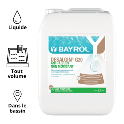 Desalgine G 20 lutte contre les algues 10 kg BAYROL