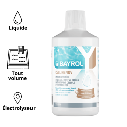 Cell Renov BAYROL 1 L pour Piscines au sel Cell Renov BAYROL 1 L pour Piscines au sel