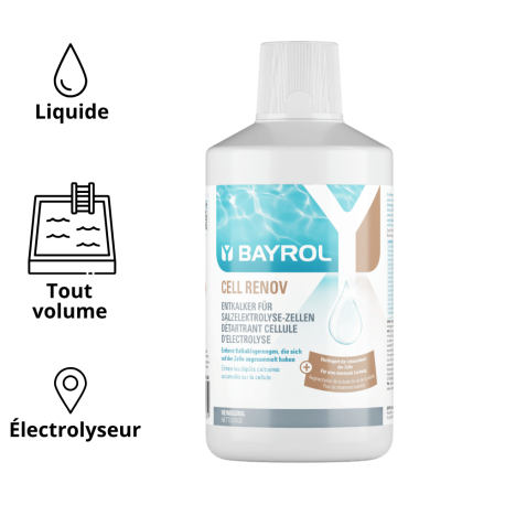 Cell Renov BAYROL 1 L pour Piscines au sel