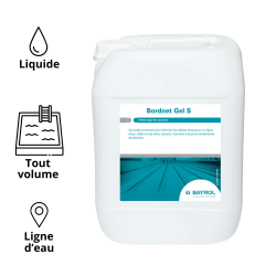 Bordnet Gel S Nettoyant ligne d’eau acide en gel 10L BAYROL Bordnet Gel S Nettoyant ligne d’eau acide en gel 10L BAYROL