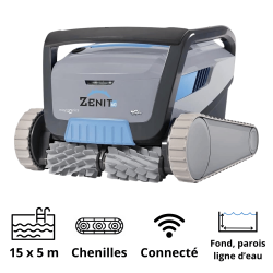 Robot piscine nettoyeur (M600) Zenit 60 Dolphin - Fond + Parois + Ligne d'eau Robot piscine nettoyeur (M600) Zenit 60 Dolphin - Fond + Parois + Ligne d'eau
