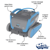 Robot piscine nettoyeur (M550) Zenit 55 Dolphin - Fond + Parois + Ligne d'eau