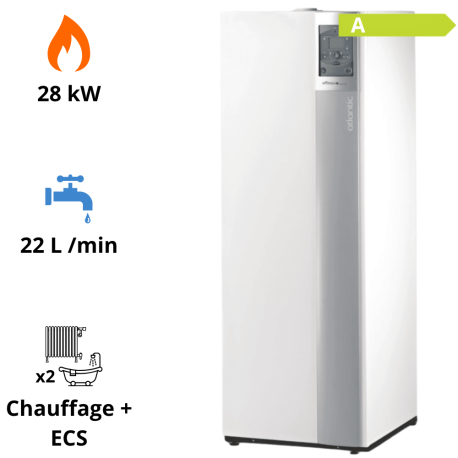 Chaudière gaz condensation Effinox Condens duo 5028 VI R Atlantic