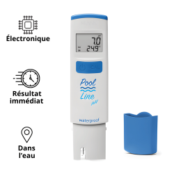 Testeur / lecteur étanche de pH et température POOL LINE HI981074 pour Piscine et SPA
