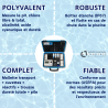 Photomètre piscine (alcalinité, chlore, dureté, pH...), en mallette avec réactifs inclus Hanna Instruments