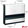 Convecteur AUER série 5000 Blanc Radiateur gaz Flamme non visible