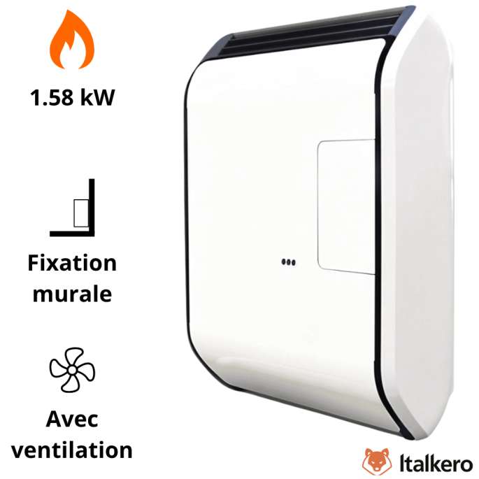 Radiateur convecteur gaz Italkero SV Ventouse