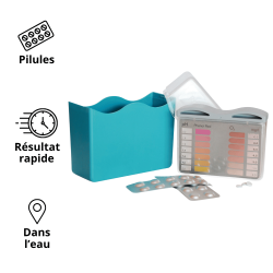 PoolTester pH-O2 trousse d'analyse d'eau pour piscine BAYROL