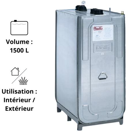 Cuve fioul DWT® 1500 litres ROTH