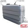 Cuve fioul 2000L double paroi + Kit aspiration ROTH + Jauge