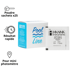 Réactifs pour phosphates 25 tests Pool Line Hanna Instruments