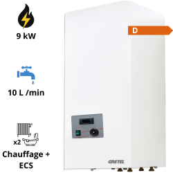 Chaudière électrique mixte Mixeo 9 kW Gretel Chaudière électrique mixte Mixeo 9 kW Gretel
