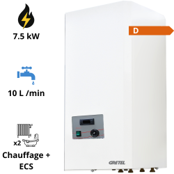 Chaudière électrique mixte Mixeo 7.5 kW Gretel Chaudière électrique mixte Mixeo 7.5 kW Gretel