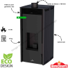 Poêle à granulés pellets Free 11 Kw Bronpi (sans électricité)