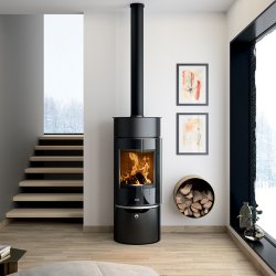 Poêle à bois étanche en acier EGUZKI ACCUMULATEUR DEVILLE