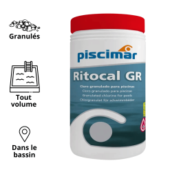 Hypochlorite de calcium granulé 1Kg Ritocal GR Piscimar PM-531