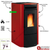Poêle à granulés ventilé Ketty 5.0 Extraflame 6,5 kW