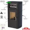 Poêle à granulés Noa Horno 11 kW BRONPI