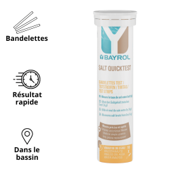 Salt Quick Test Bandelettes BAYROL pour Piscines au sel