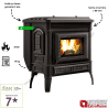 Poêle à granulés ventilé 8 kW Teodora Evo Extraflame