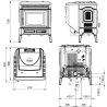 Poêle à granulés ventilé 8 kW Teodora Evo Extraflame