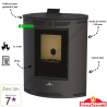 Poêle à granulés PRINCESA 11.7 kW BRONPI