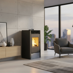 Poêle mixte bois et granulés Hybrid 11 kW Bronpi Poêle mixte bois et granulés Hybrid 11 kW Bronpi