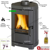 Poêle à bois Fonte Brigitta GB La Nordica 4,7 kW