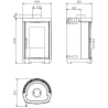 Poêle à bois Fonte Brigitta GB La Nordica 4,7 kW
