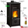Poêle à bois Tea 5.0 La Nordica 7 kW