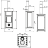 Poêle à bois Tea 5.0 La Nordica 7 kW