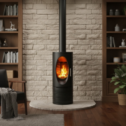 Poêle à bois Godin TALISMAN Anthracite 7 kW