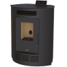 Poêle à granulés pellets d'angle Nina 9 kW Bronpi