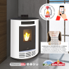 Poêle à granulés pellets d'angle Nina 9 kW Bronpi