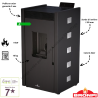 Poêle à granulés pellets Zoe 9 kW Bronpi