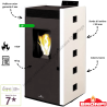 Poêle à granulés pellets Zoe 9 kW Bronpi