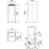 Poêle à granulés pellets Zoe 9 kW Bronpi