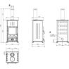 Poêle à bois Concita 2.0 Steel Extraflame 11,8 kW