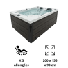 Spa 3 places Topaz Platinum Spa