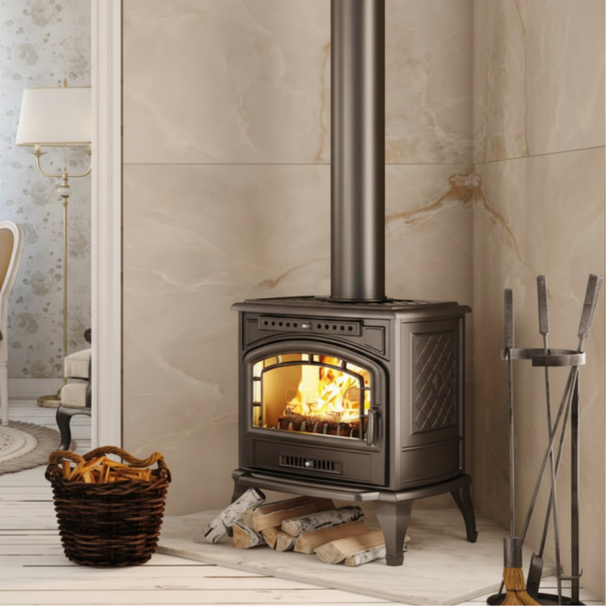 Poêle à bois en fonte 9.3 kW P7 ECO KAWMET
