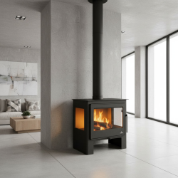 Poêle à bois 3 faces Loreto 10 kW Bronpi