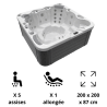 Spa 6 Places modèle Jupiter Wellis