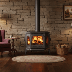 Poêle à bois en fonte 10.5 kW P7 LB ECO KAWMET